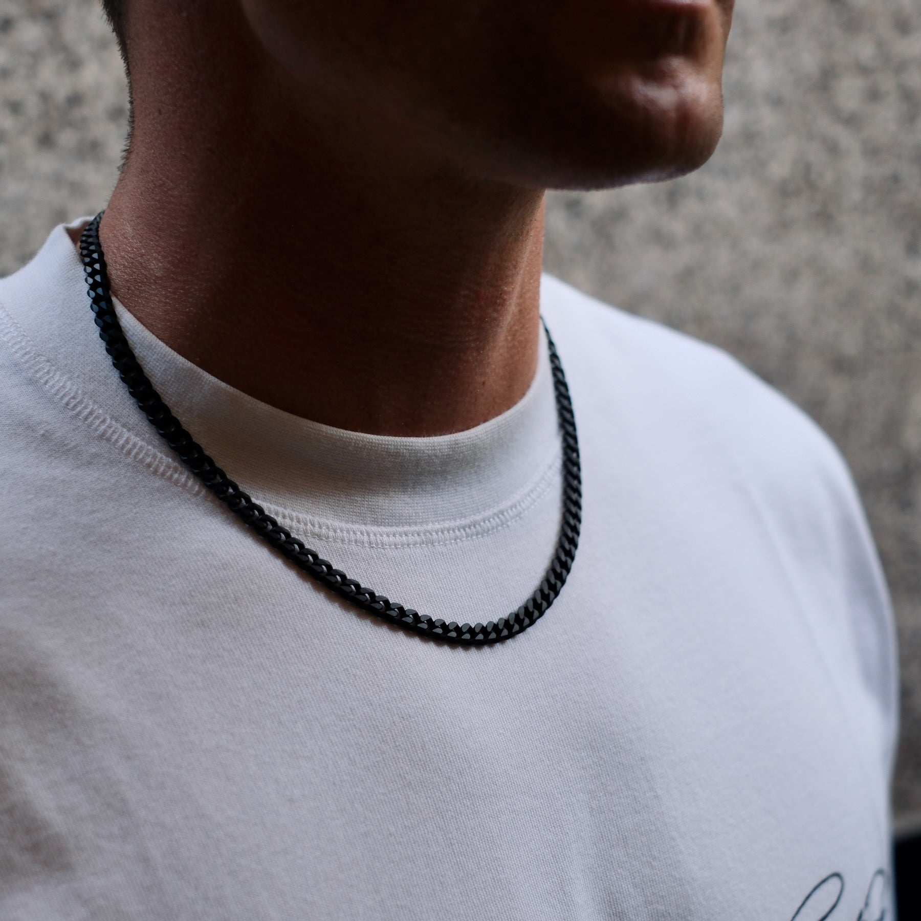 K12 - BLACK CUBAN CHAIN - 6MM