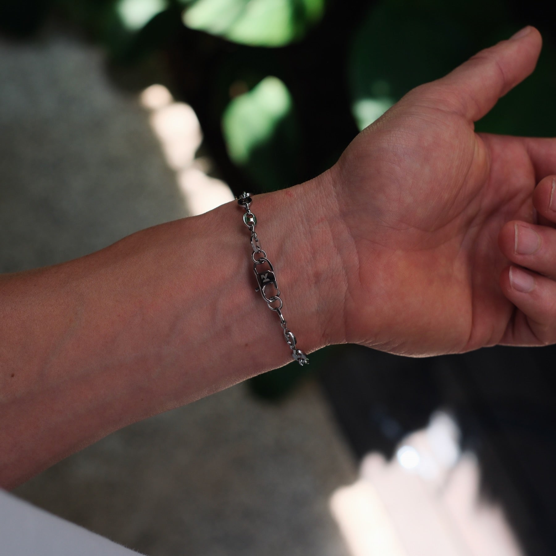 K12 - SILVER COFFEE BEAN BRACELET