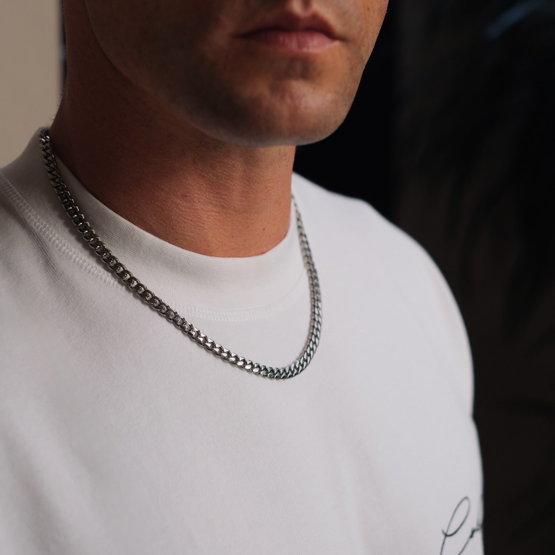 K12 - SILVER CUBAN CHAIN - 6MM