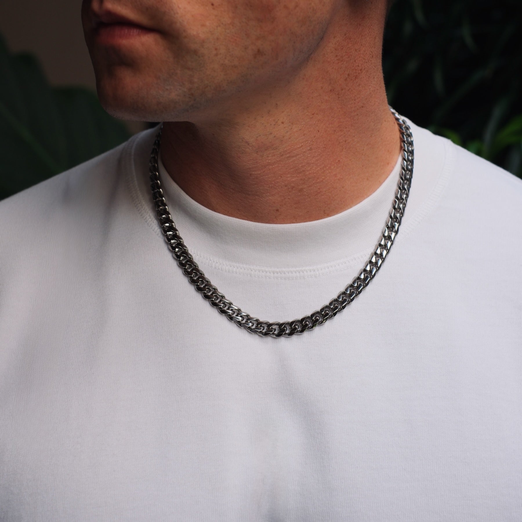 K12 - SILVER CUBAN CHAIN - 8MM