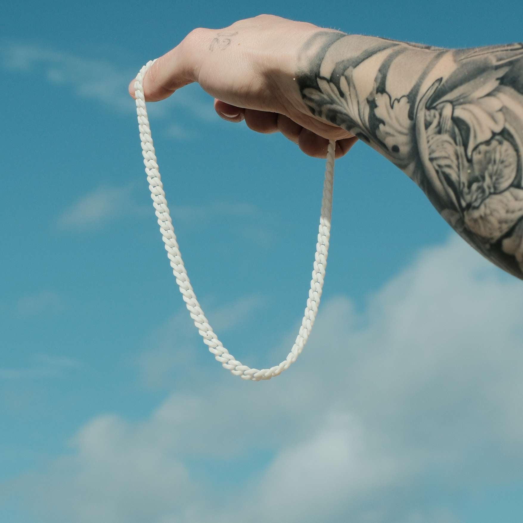 K12 - WHITE CUBAN CHAIN - 8MM