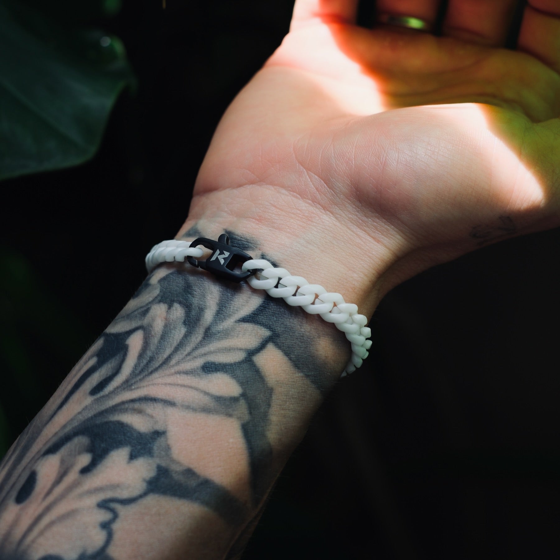 K12 - WHITE CUBAN BRACELET - 8MM