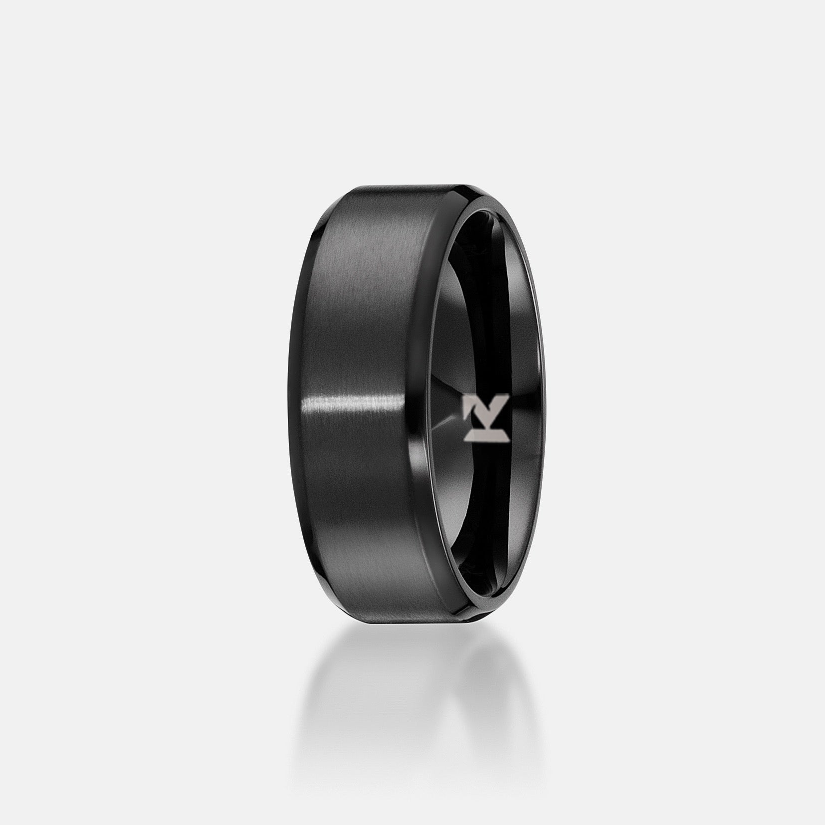 K12 - BLACK STEEL RING - 77