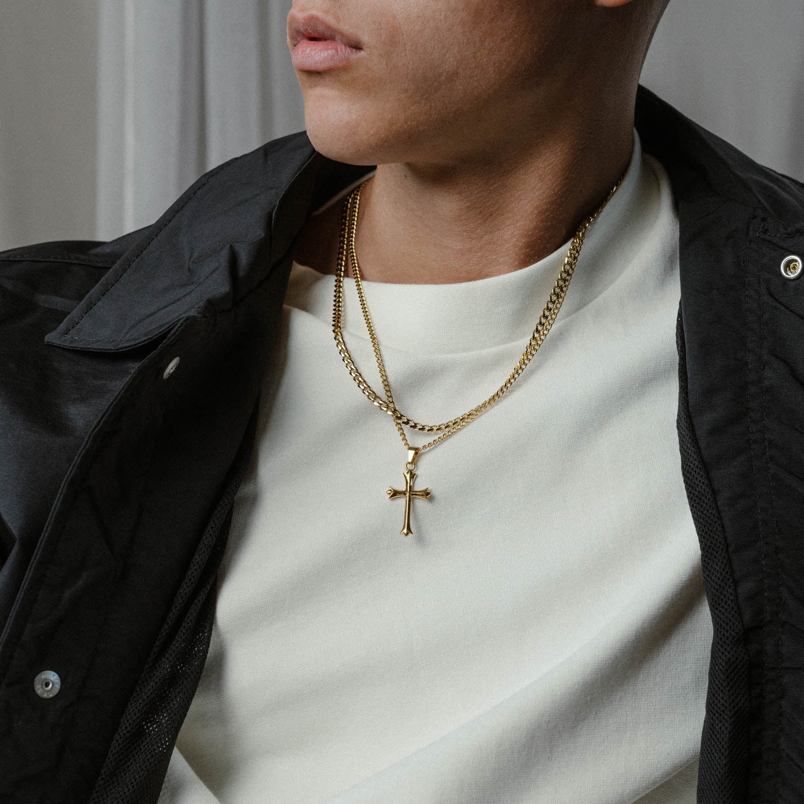 K12 - GOLD VINTAGE CROSS CHAIN