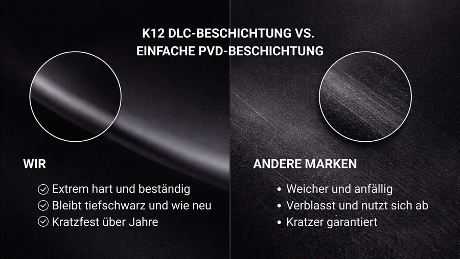 DLC-beschichteter Premium Edelstahl 