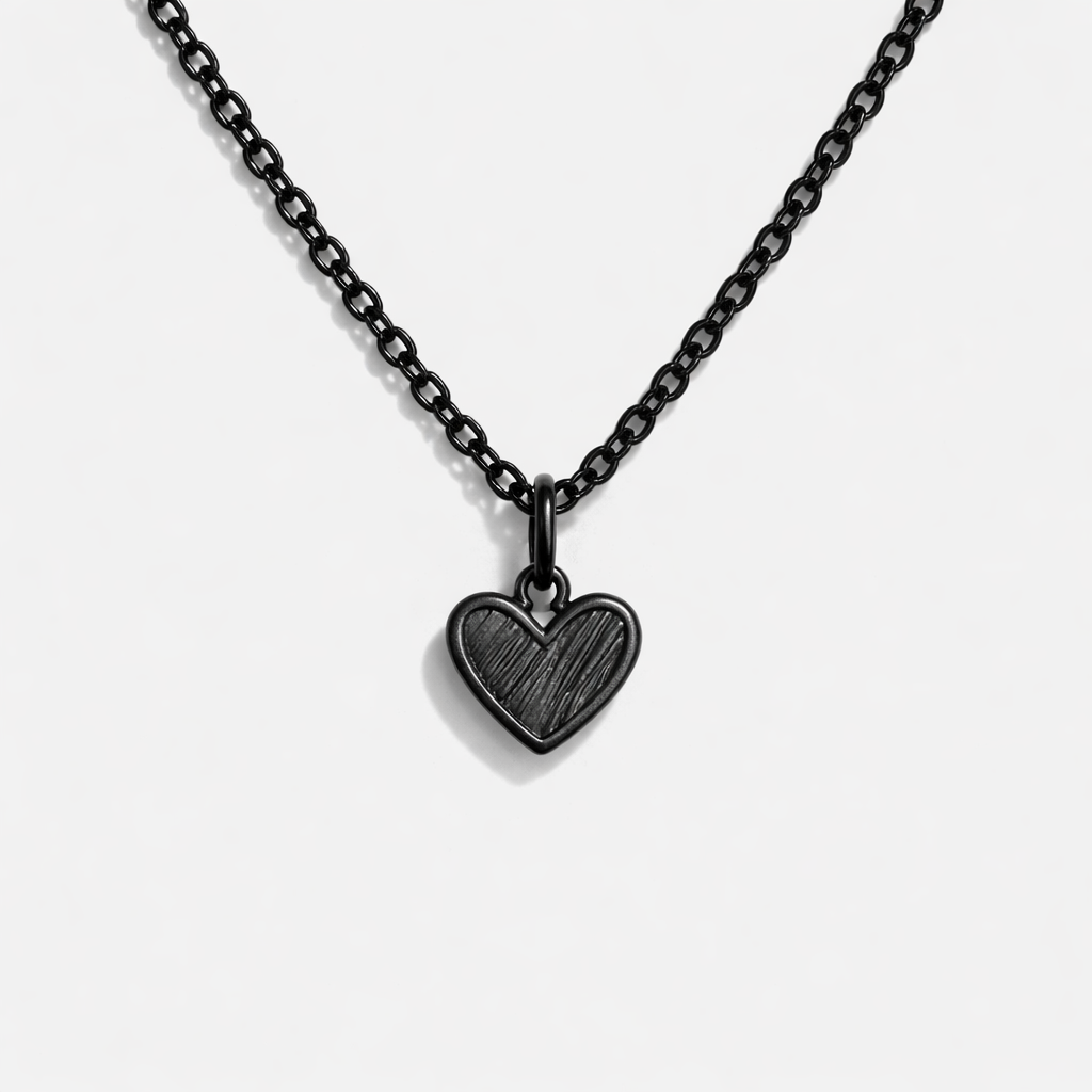 K12 - BLACK HEART - CHAIN