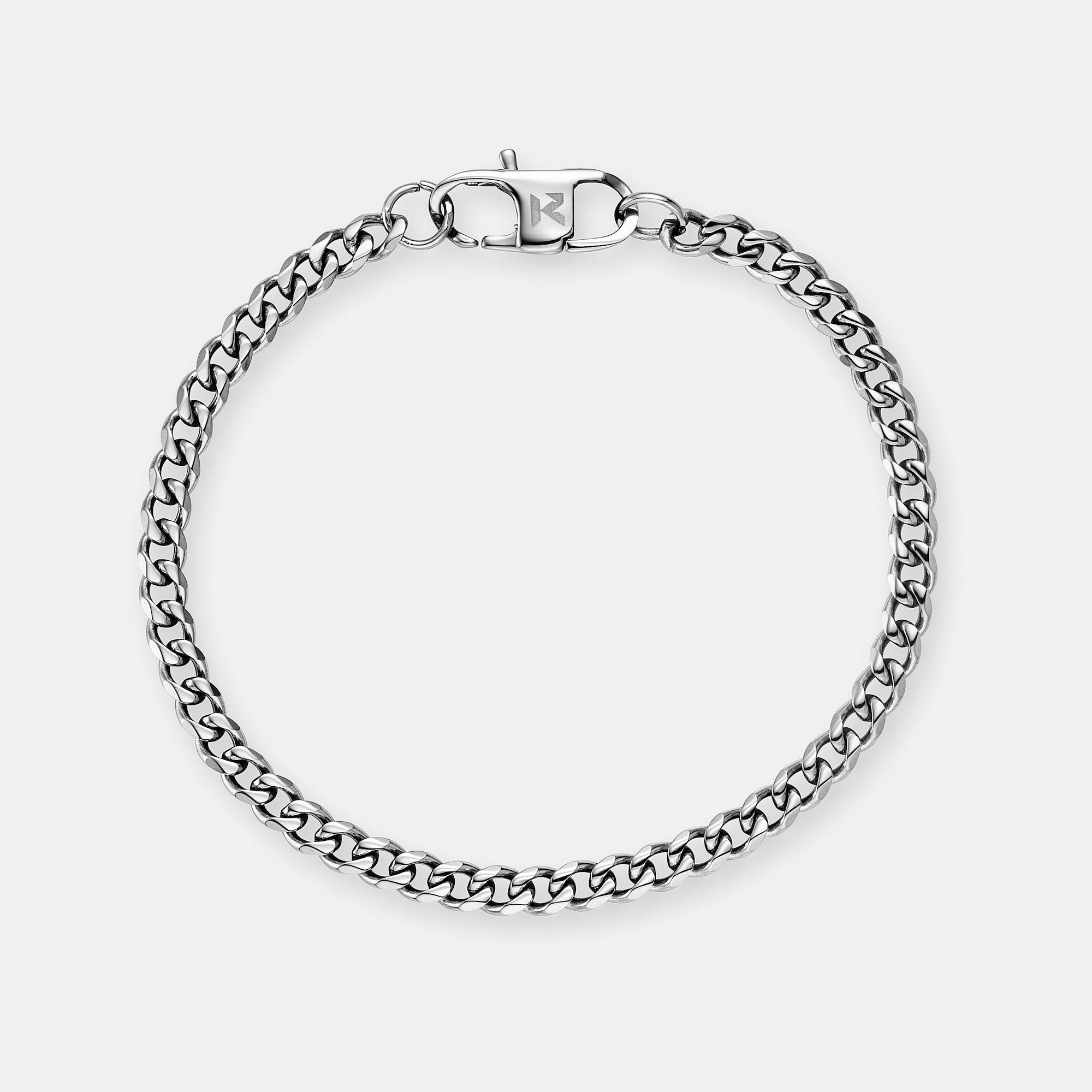 K12 - SILVER CUBAN BRACELET - 4MM