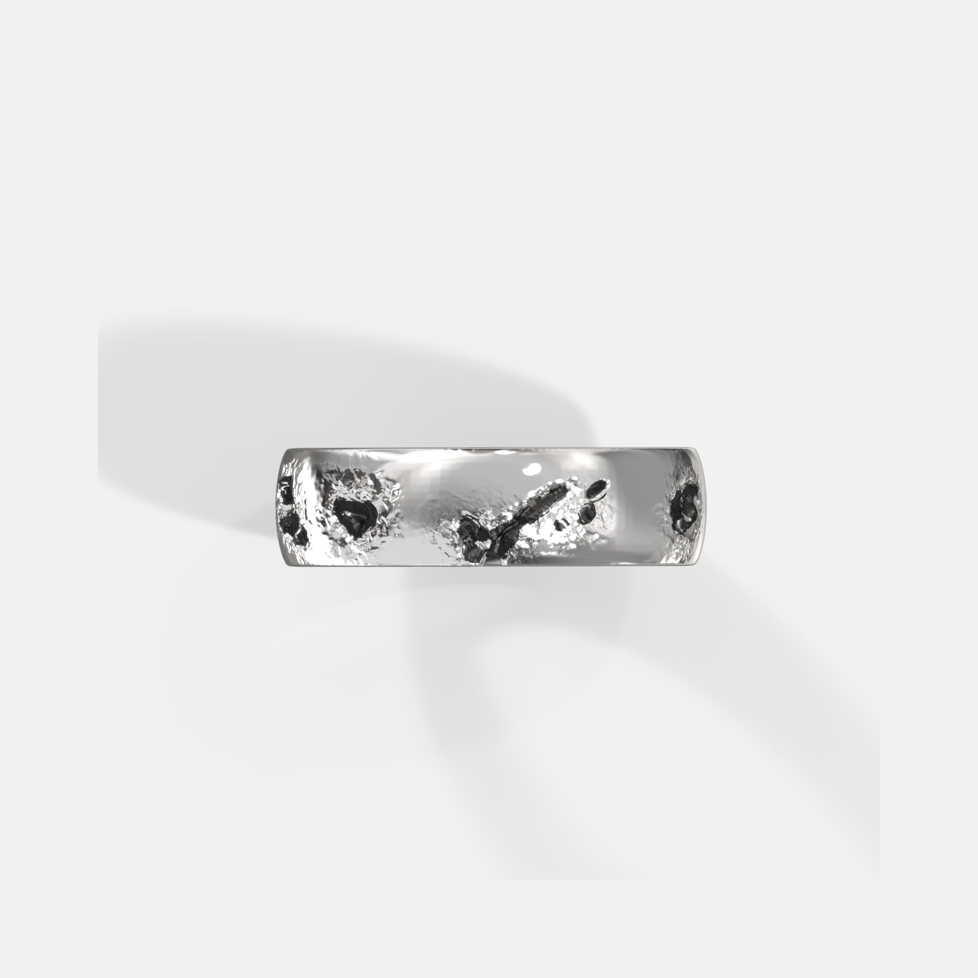 K12 - SILVER TEXTURED RING 91