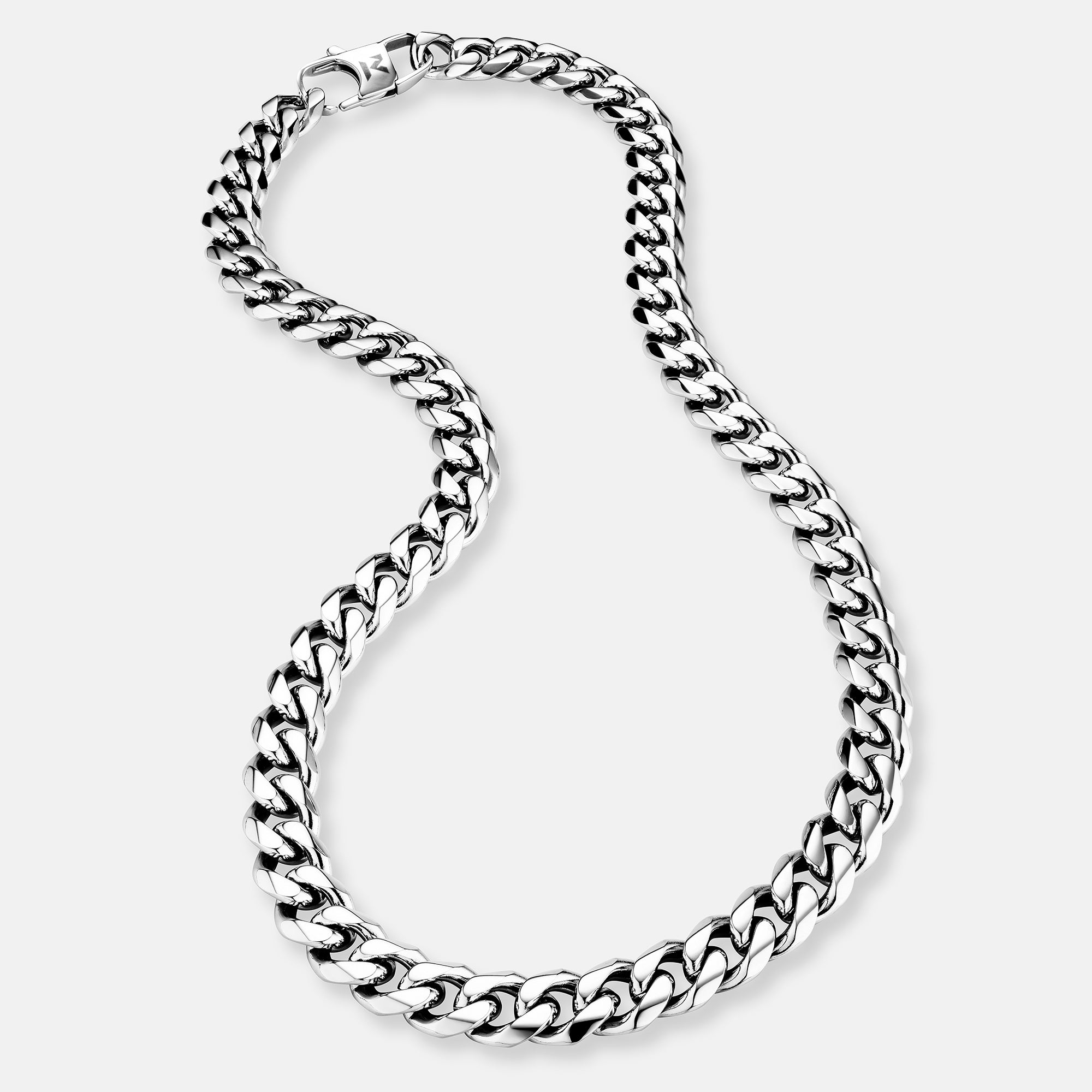 K12 - SILVER CUBAN CHAIN - 10.5MM