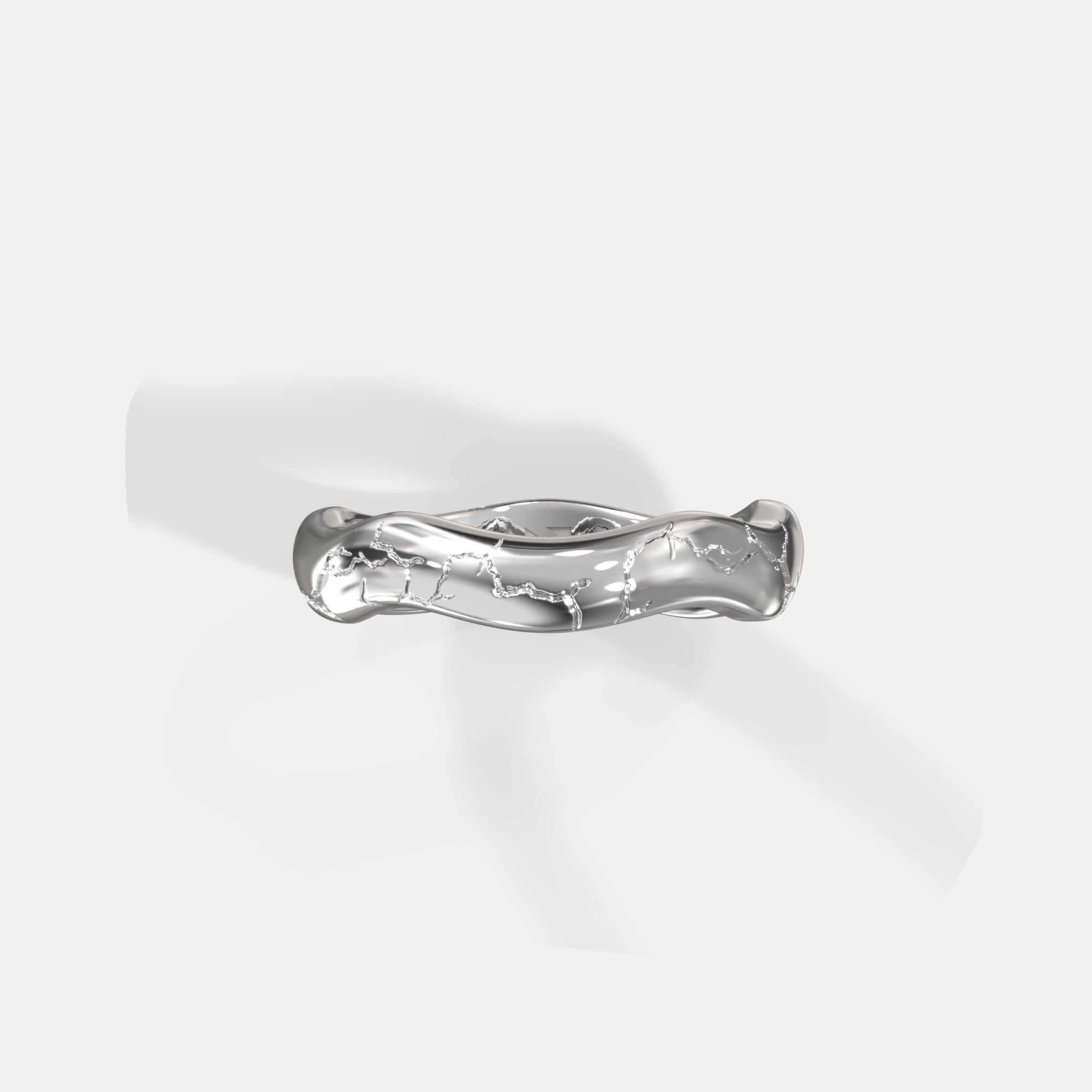 K12 - SILVER LIQUID LIGHTNING RING