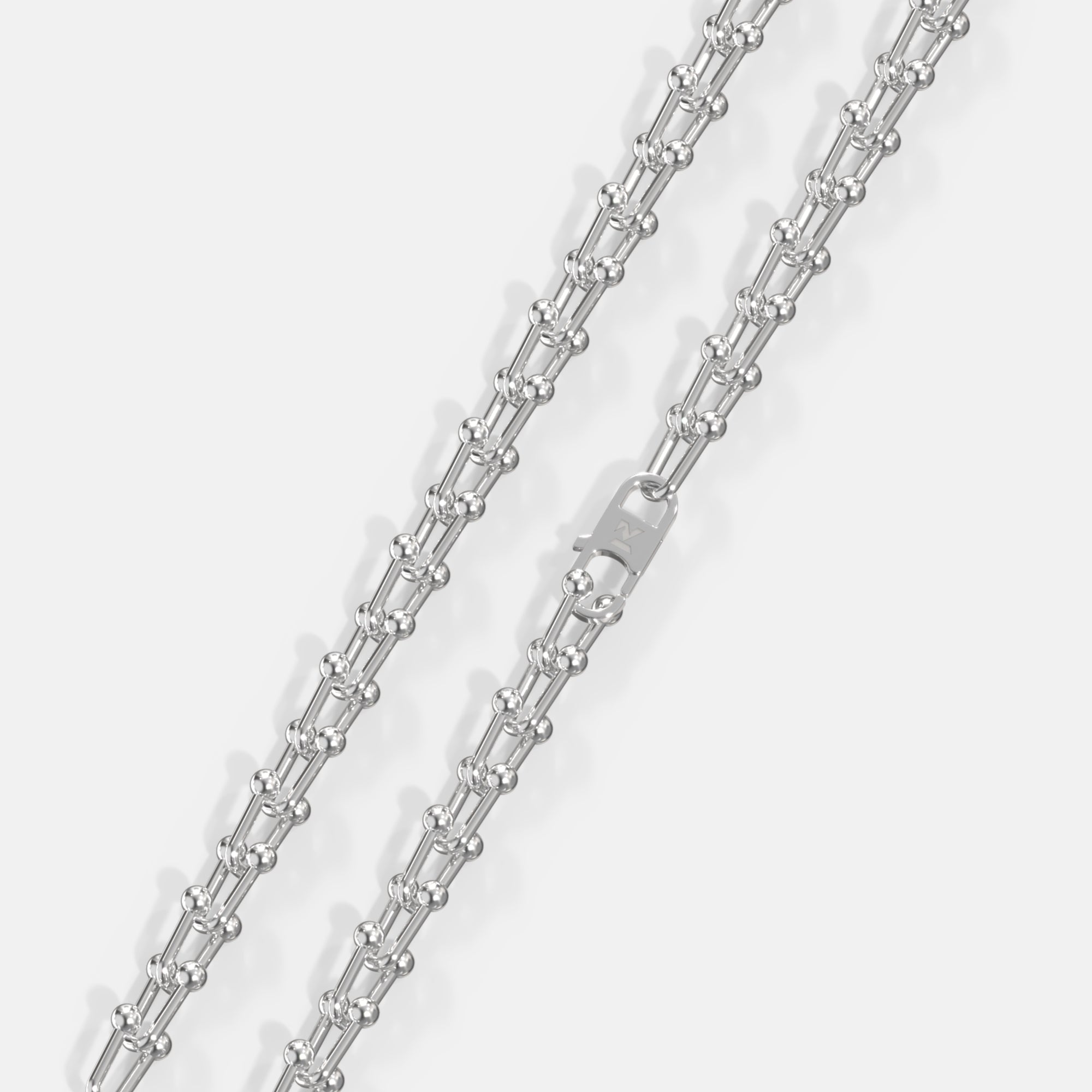 K12 - SILVER U-LINK CHAIN - 13MM