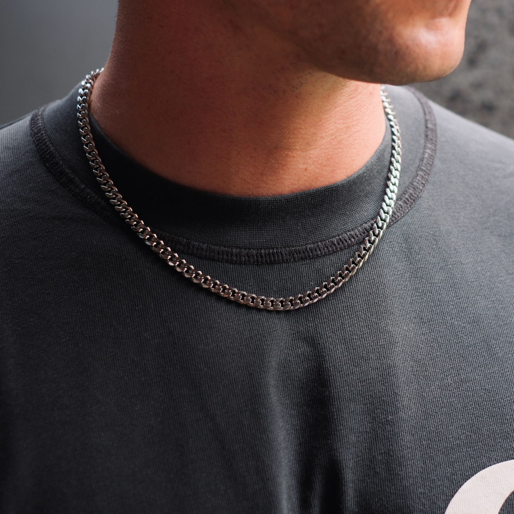 K12 - SILVER CUBAN CHAIN - 6MM