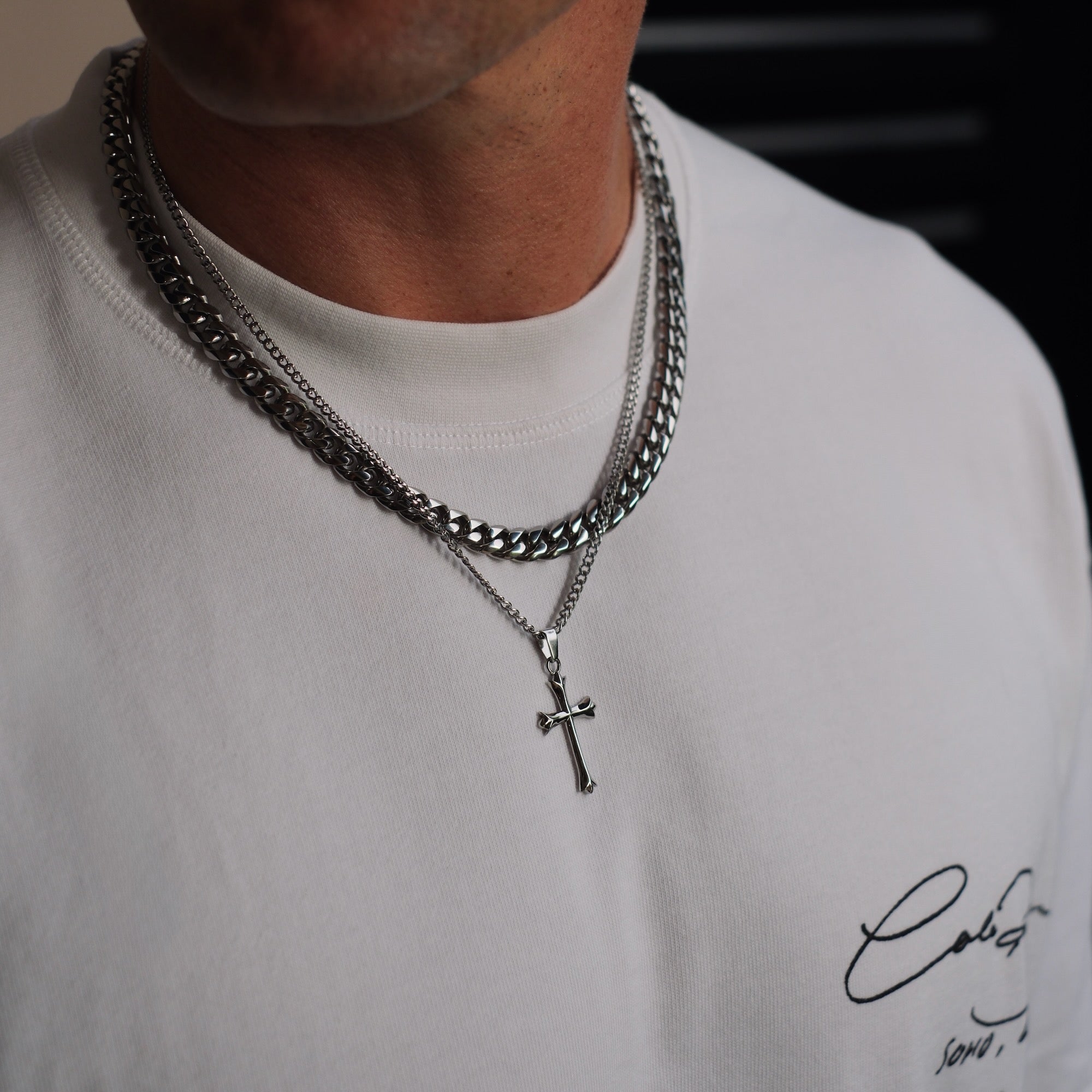 K12 - SILVER CUBAN CHAIN - 8MM
