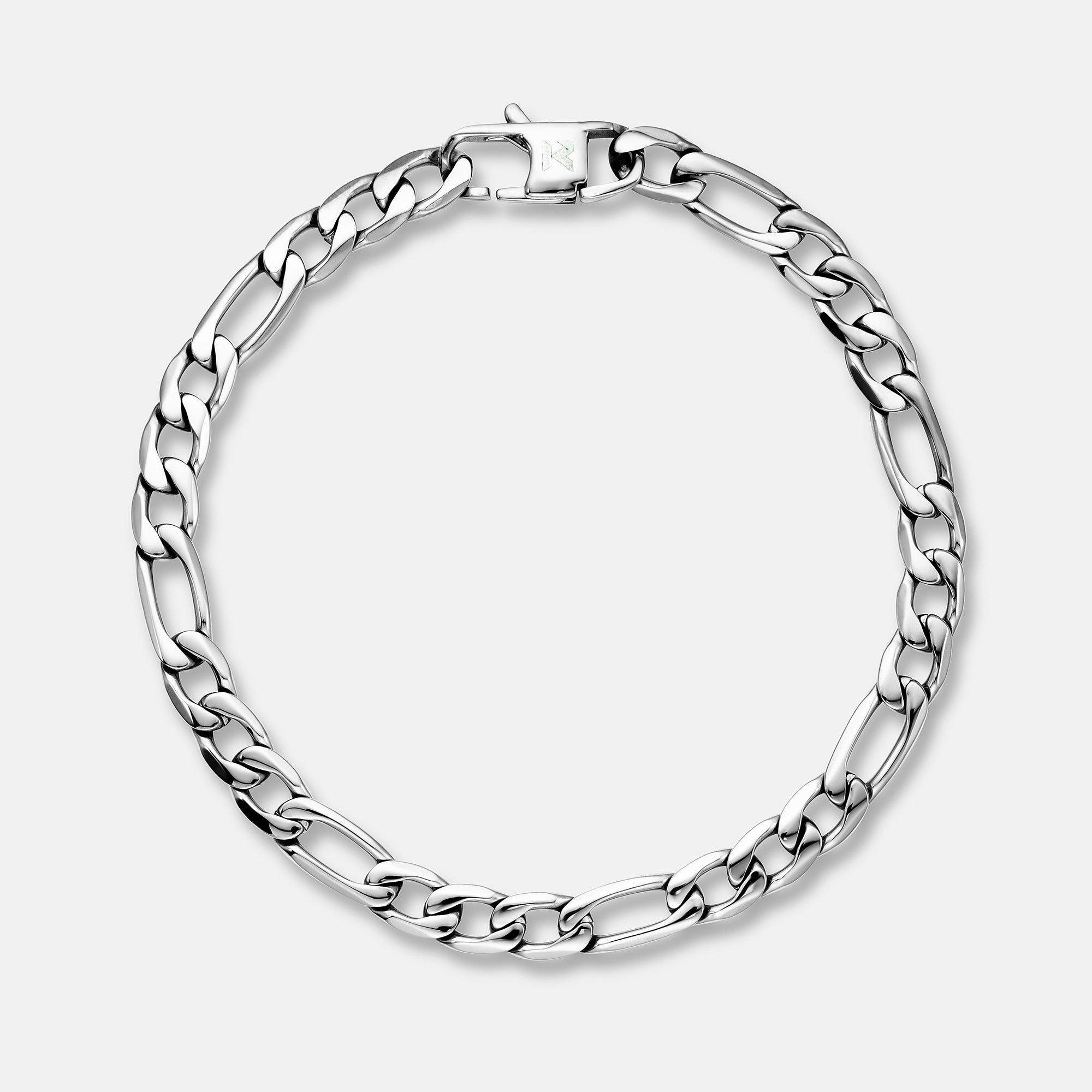 K12 - SILVER FIGARO BRACELET