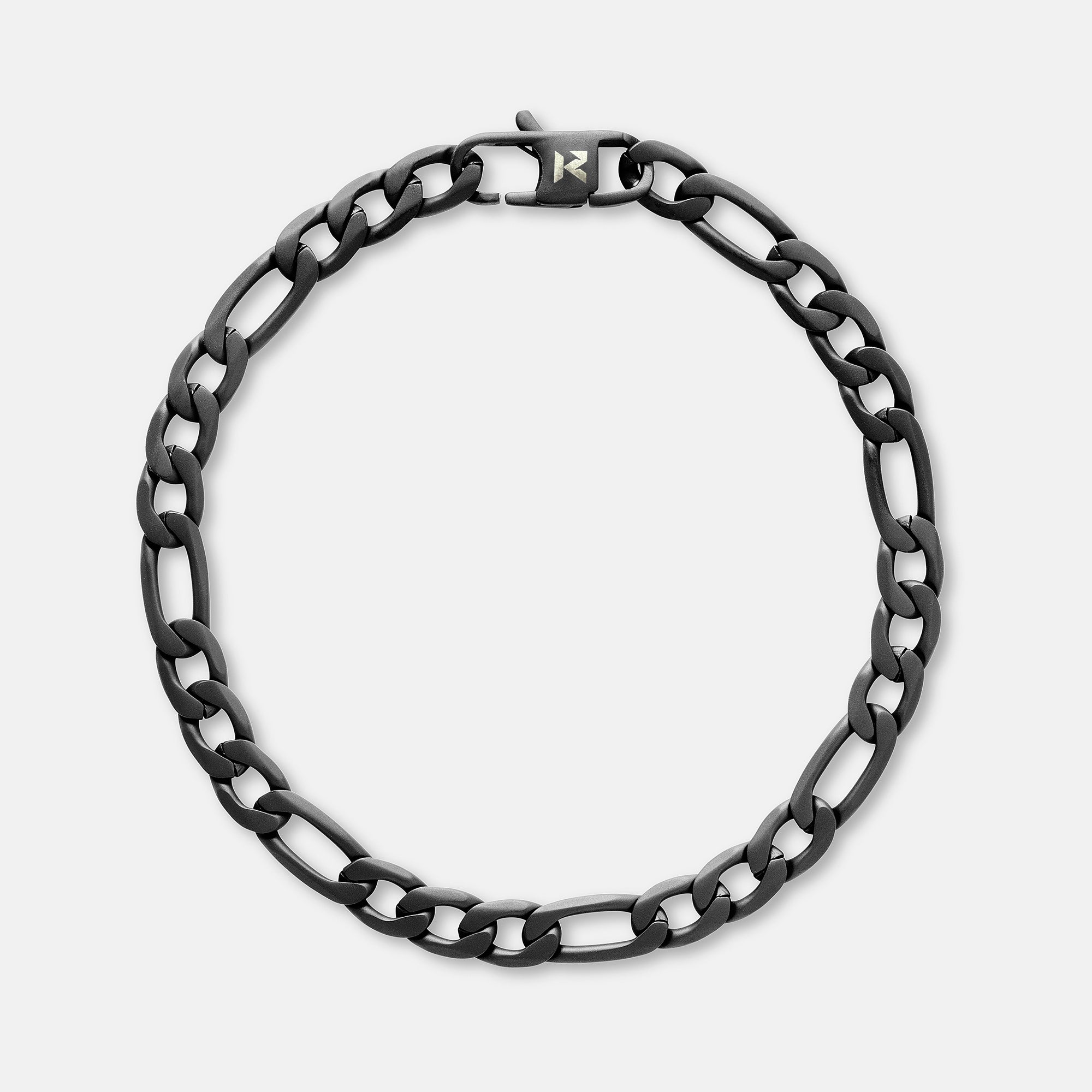 K12 - BLACK FIGARO BRACELET