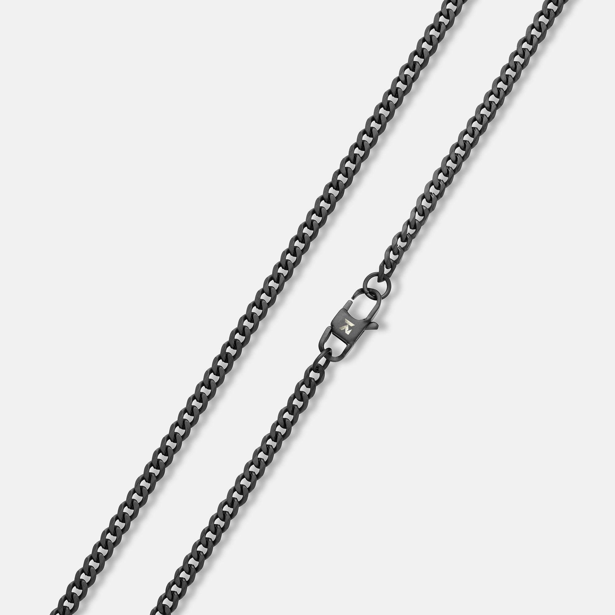 K12 - BLACK CUBAN CHAIN - 4MM