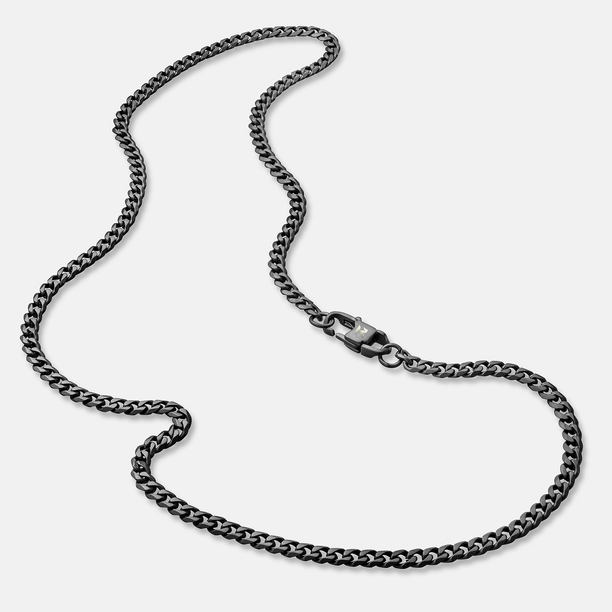 K12 - BLACK CUBAN CHAIN - 4MM