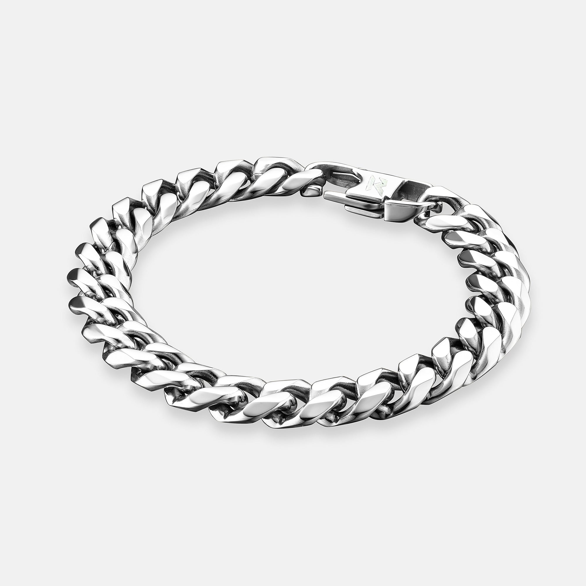 K12 - SILVER CUBAN BRACELET - 10,5MM