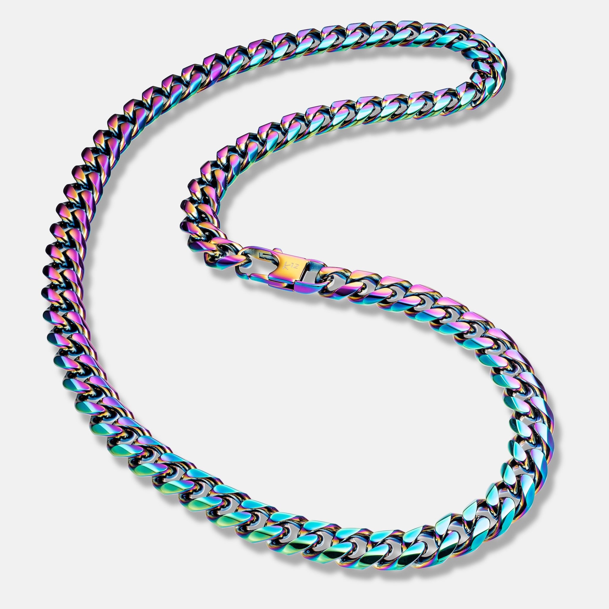 K12 - IRIDESCENT CUBAN CHAIN - 10.5MM