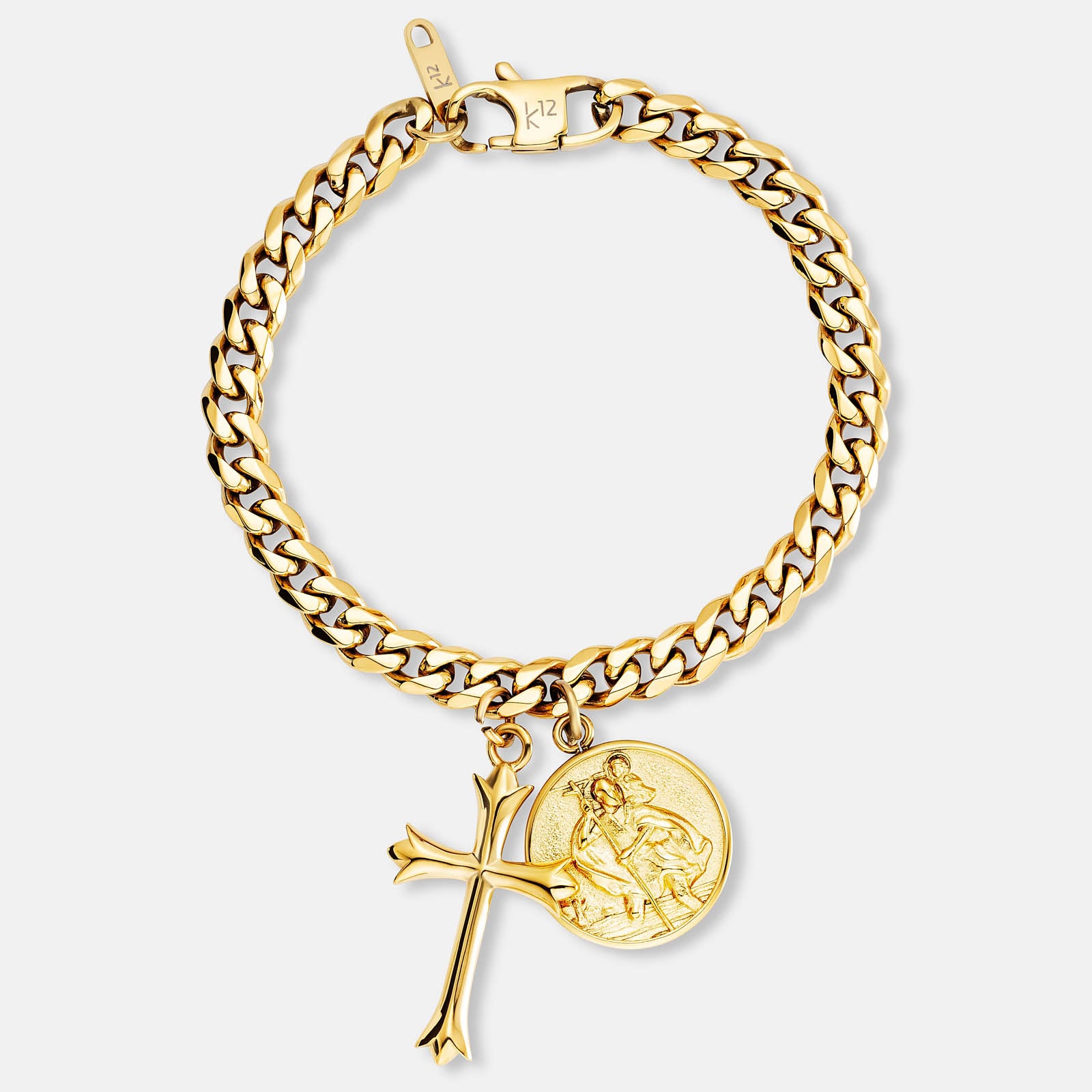 K12 - GOLD TRUST CUBAN BRACELET