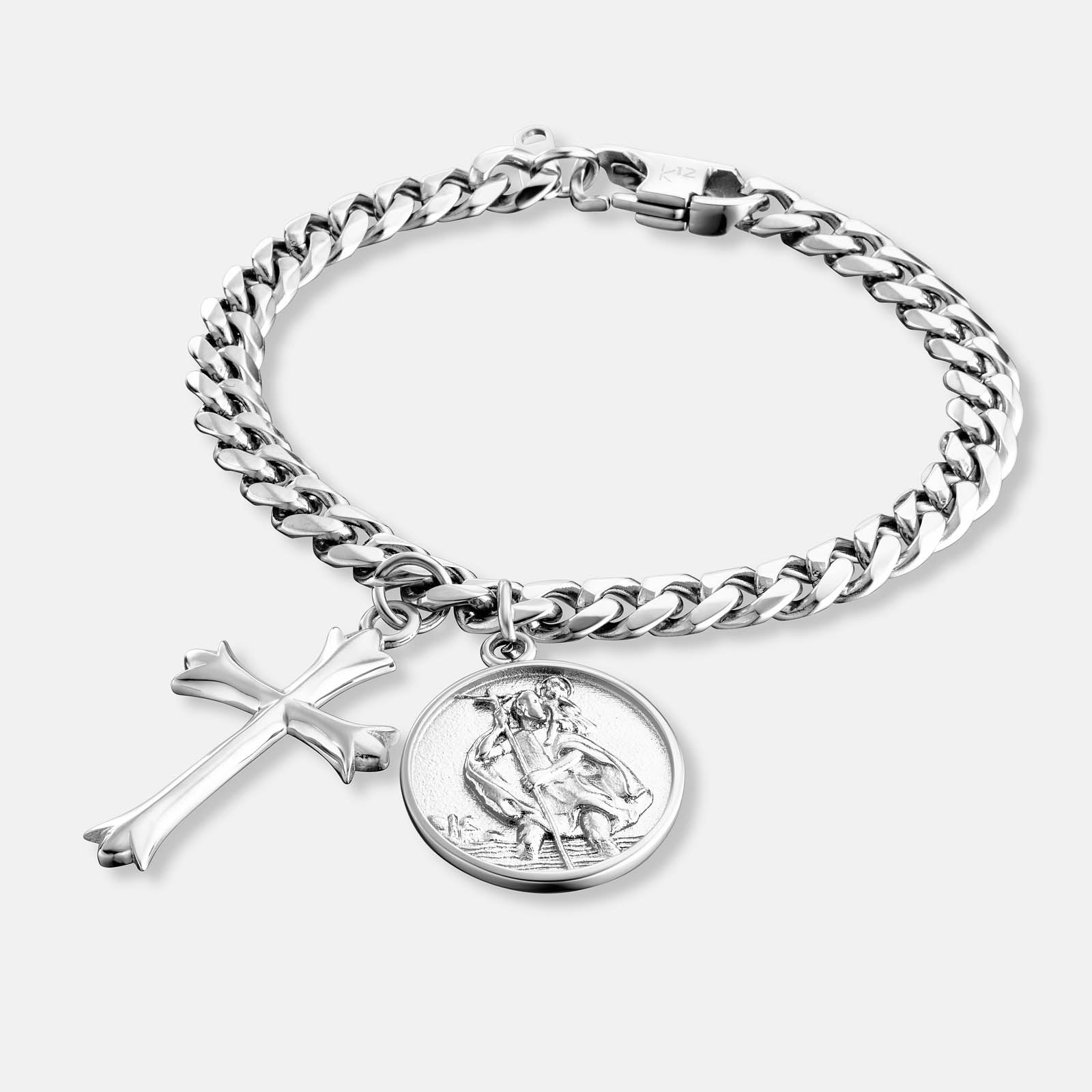 K12 - SILVER TRUST CUBAN BRACELET