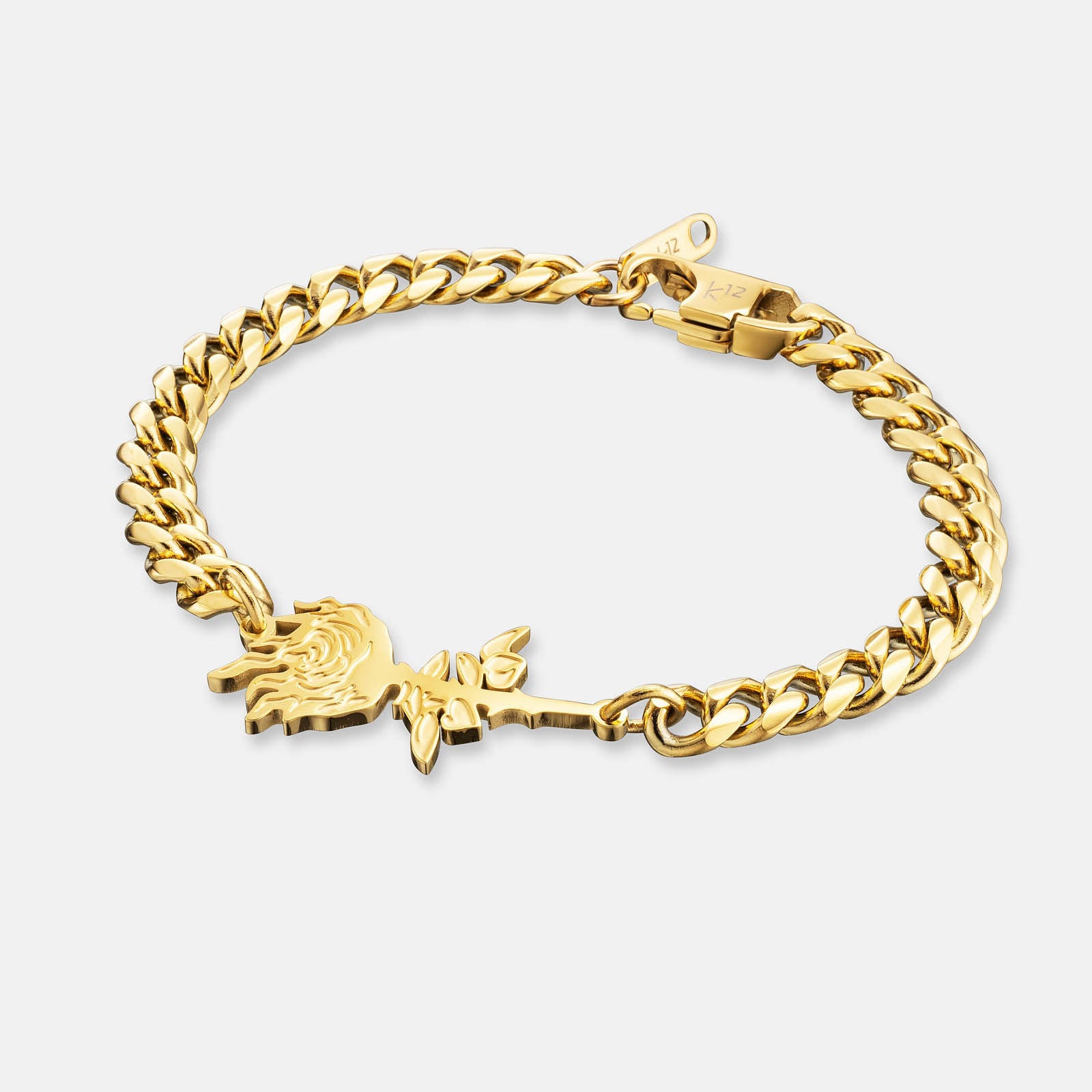 K12 - GOLD STEEL ROSE BRACELET