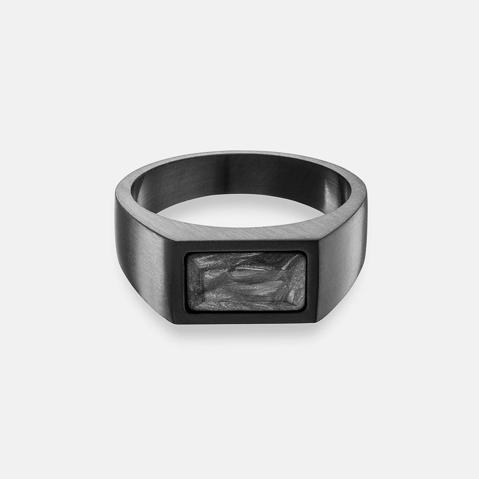 K12 - BLACK FORGED SIGNET RING